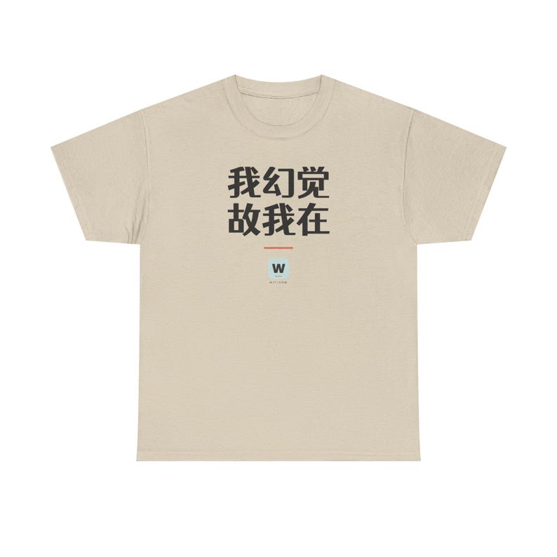 我幻觉 故我在 I Hallucinate Therefore I Am Funny AI Geek Descartes Minimalist T-Shirt Gift immagine 4
