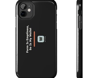 Form Is Emptiness So Is My Wallet, Funny Zen Buddhist Phone Case, Landscape Print, Heart Sutra Geek Humor Gift | Witloom