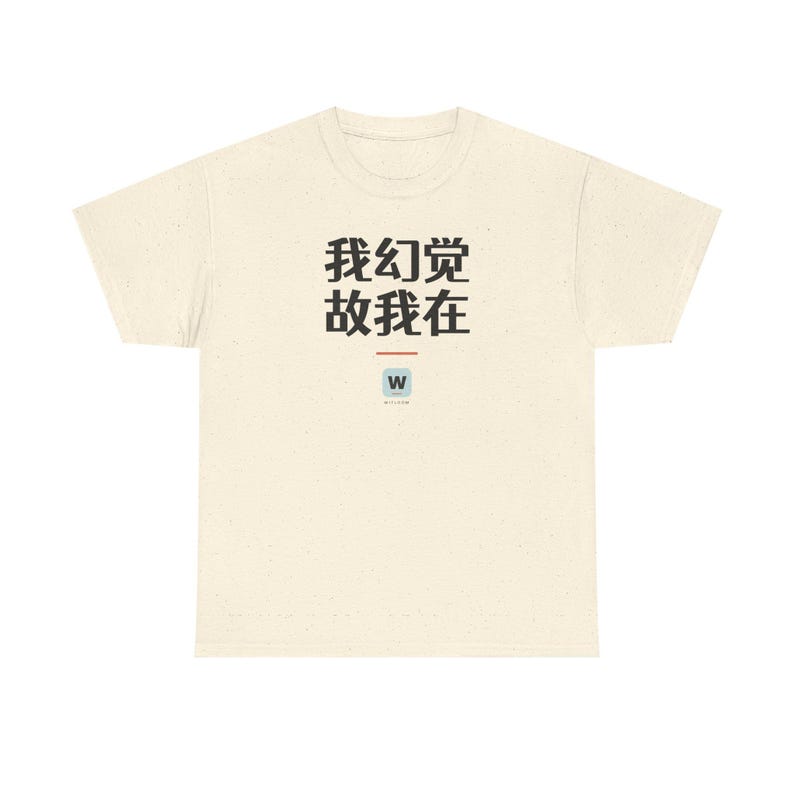 我幻觉 故我在 I Hallucinate Therefore I Am Funny AI Geek Descartes Minimalist T-Shirt Gift immagine 6