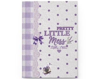 Pretty Little Mess Journal | Lavendelfärgad anteckningsbok för tankar, drömmar.