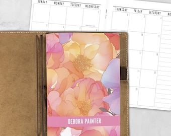Traveler's Notebook Insert, Personalized Planner Booklet, Choose Your Start Year
