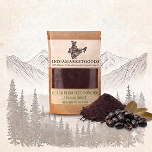 Suplemento herbal superfino de ciruela negra y polvo de semillas de jamun orgánico