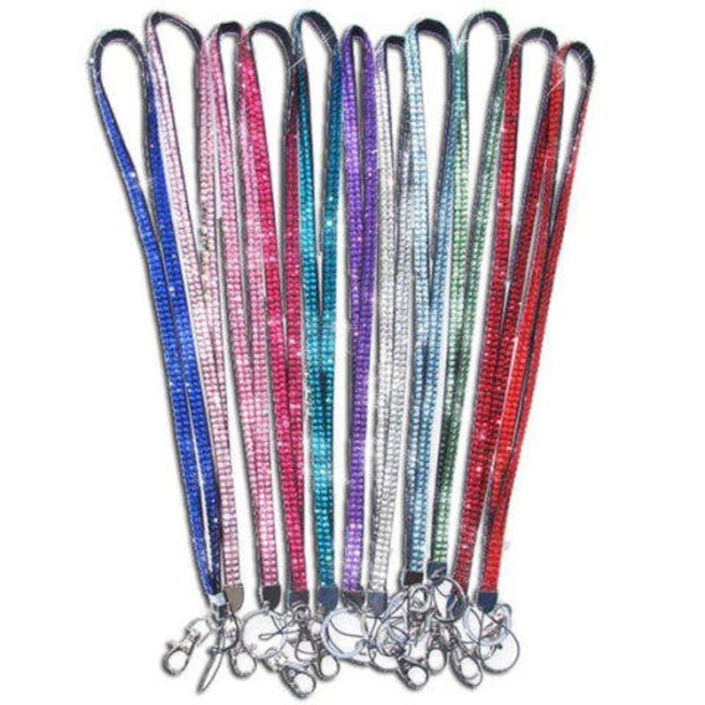 HORIZONTAL Bling Swarovski Crystal ID Name Badge/Tag Holder & Etsy