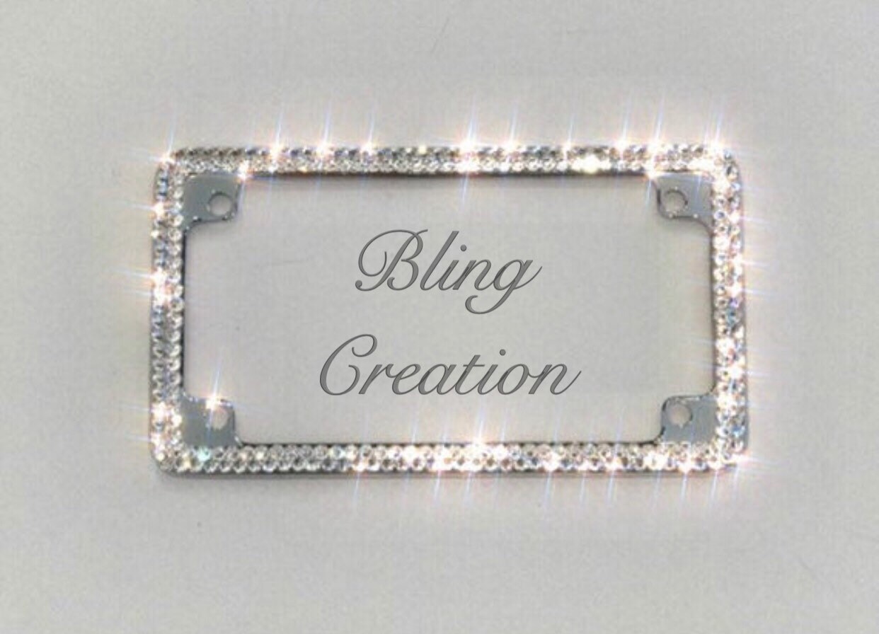 Sparkly license plate holder deals
