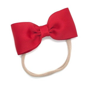 YOU PICK nylon baby headband - baby headband bows, baby bows, hair bows, baby girl bows, bow headbands