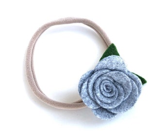 Baby headband - nylon headband, flower headbands, baby girl headband, newborn headband, baby bows, baby bow headband