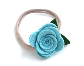 Baby headband - nylon headbands, flower headbands, baby girl headband, newborn headband, baby bows, baby bow headband