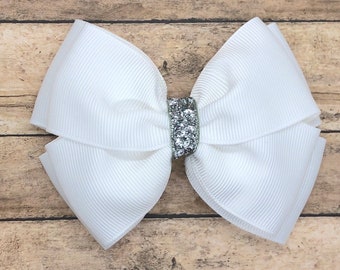 YOU PICK color stacked hair bow - hair bows, girls hair bows, toddler hair bows, baby hair bows, girls bows, baby bows, big hair bows