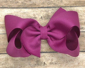Wild Berry Hair Bow – 4 Inch Boutique Girls Bow