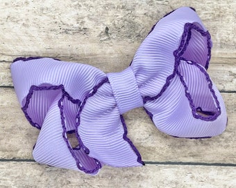 Purple hair bow - hair bow, hair bows, bows, hair bows for girls, baby bows, baby hair bows, toddler hair bows, girls bows, hairbows