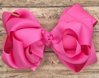 YOU PICK color triple stacked hair bows - hair bow, girls hair bows, toddler hair bows, girls bows, baby bows, boutique bows, big hair bows