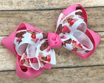 Valentine's Day hair bow - hair bows, toddler hair bows, boutique bows, girls bows, baby bows