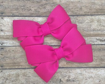 YOU PICK color pigtail bows - hair bows, bows for girls, baby bows, baby girl bows, toddler hair bows, girls hair bows