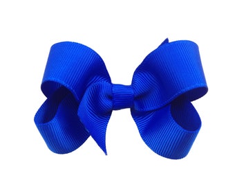 Royal Blue Hair Bow Etsy - blue hair with bow roblox