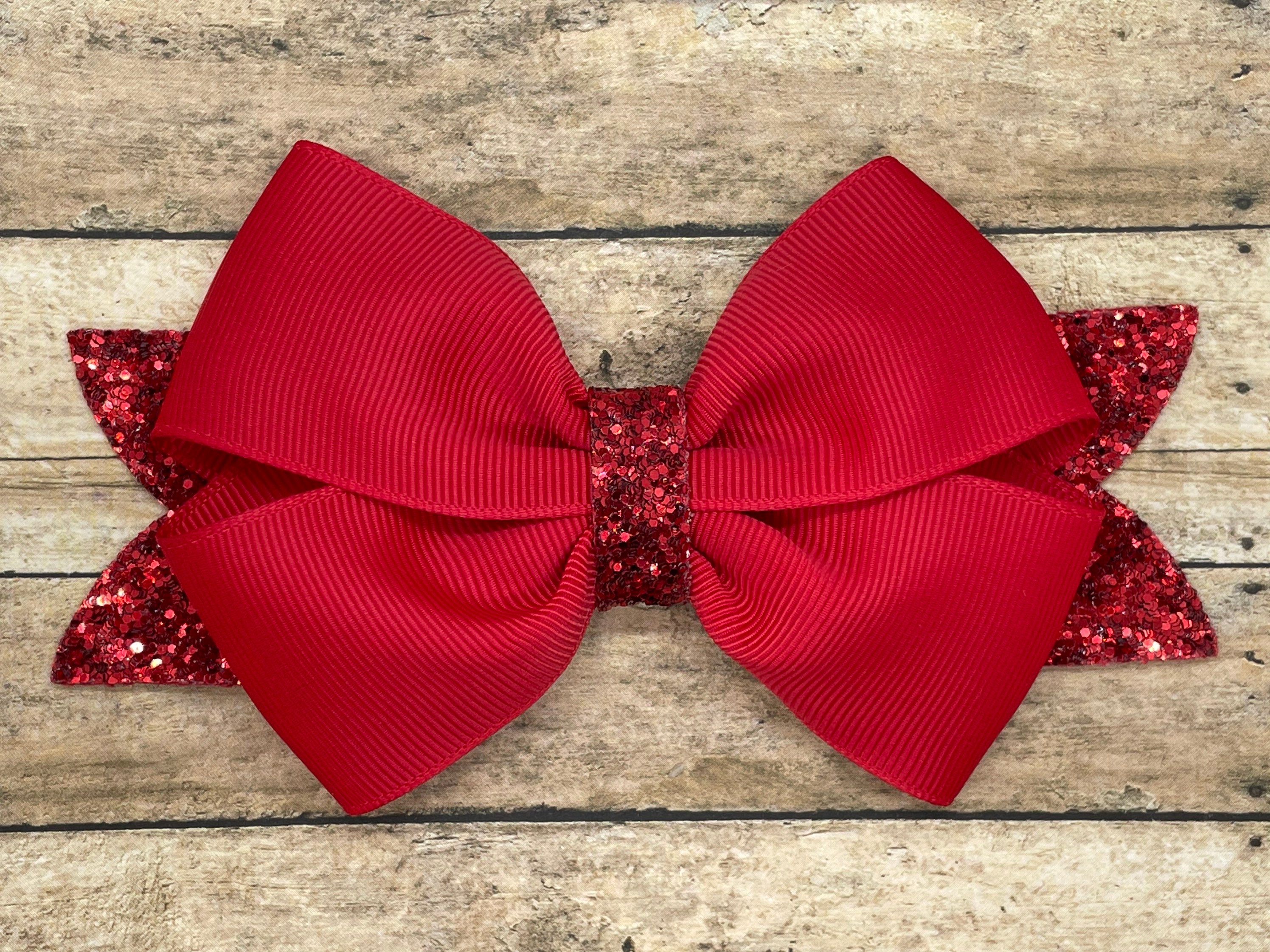 Red hair bow - hair bows, bows for girls, baby bows, toddler hair bows, girls  hair bows, boutique hair bows, hair clips, hairbows