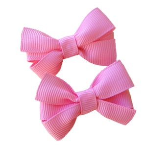 YOU PICK color pigtail bows - hair bows, small bows, hair clips, Set of 2