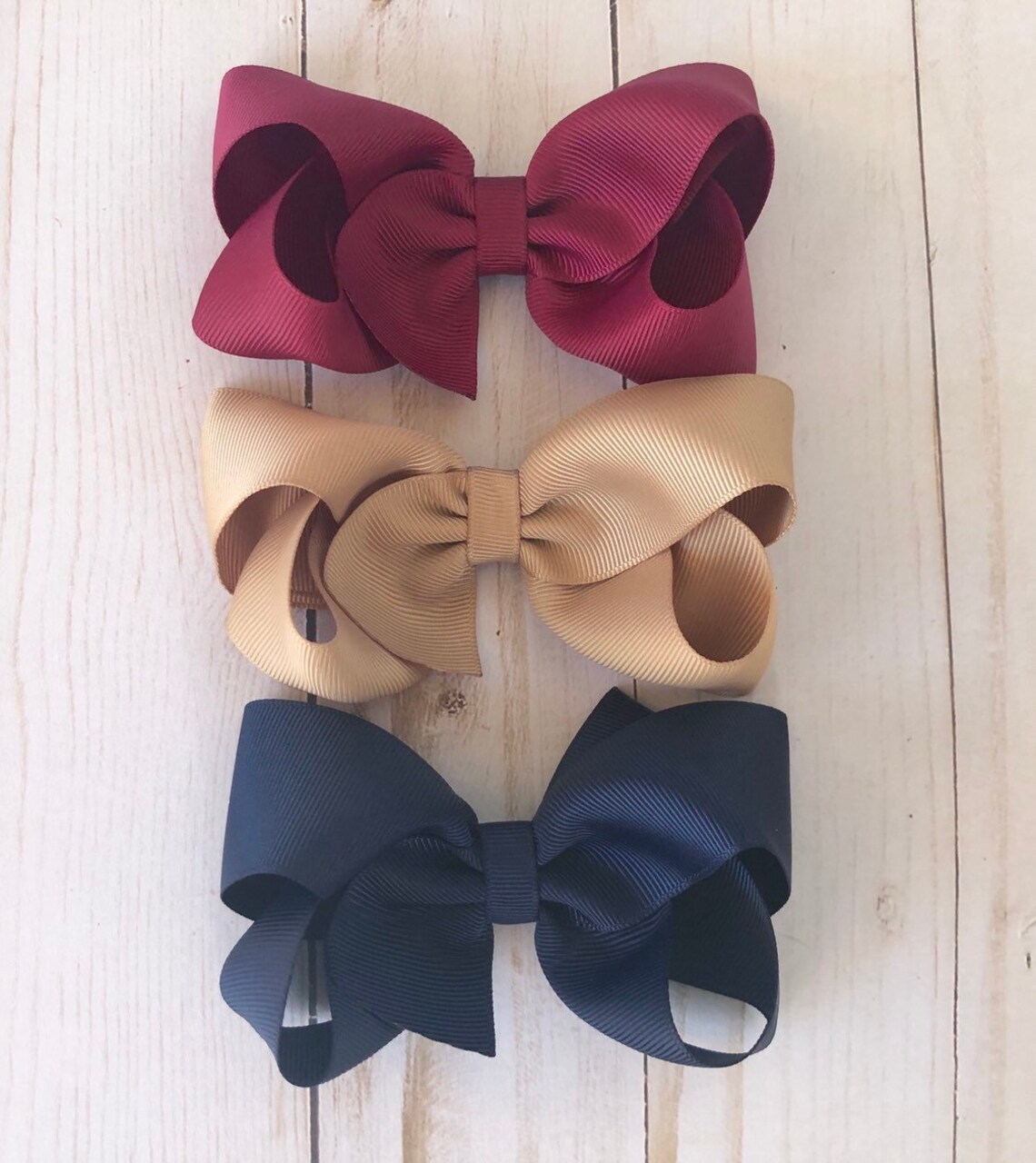 School Uniform Hair Bow Set Hair Bows Bows Hair Bows for Etsy
