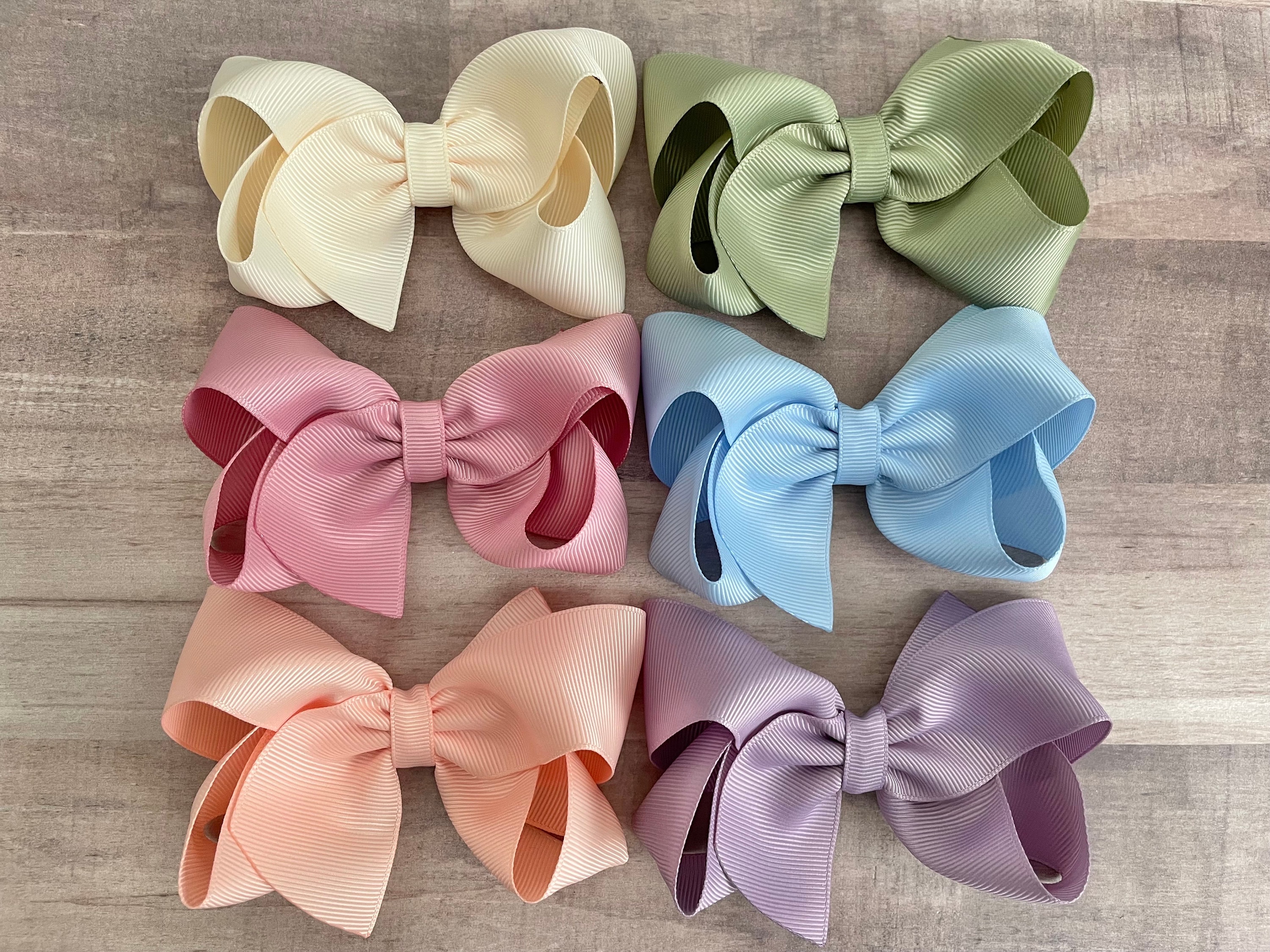 Spring hair bows - YOU PICK - bows for girls, hair clips, baby bows, toddler hair bows, boutique bows, 4 inch hair bows
