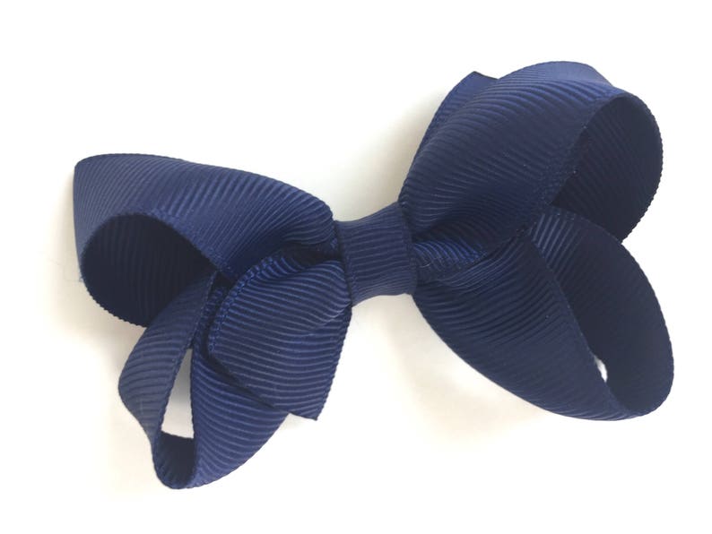 Blue Bow for Hair - Glitter Bow - wide 10