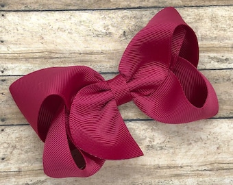 Raspberry pink hair bow - hair bows for girls, baby bows, toddler bows, girls bows, 4 inch hair bows