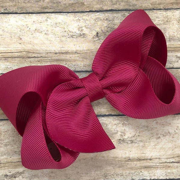 Raspberry pink hair bow - hair bows for girls, baby bows, toddler bows, girls bows, 4 inch hair bows