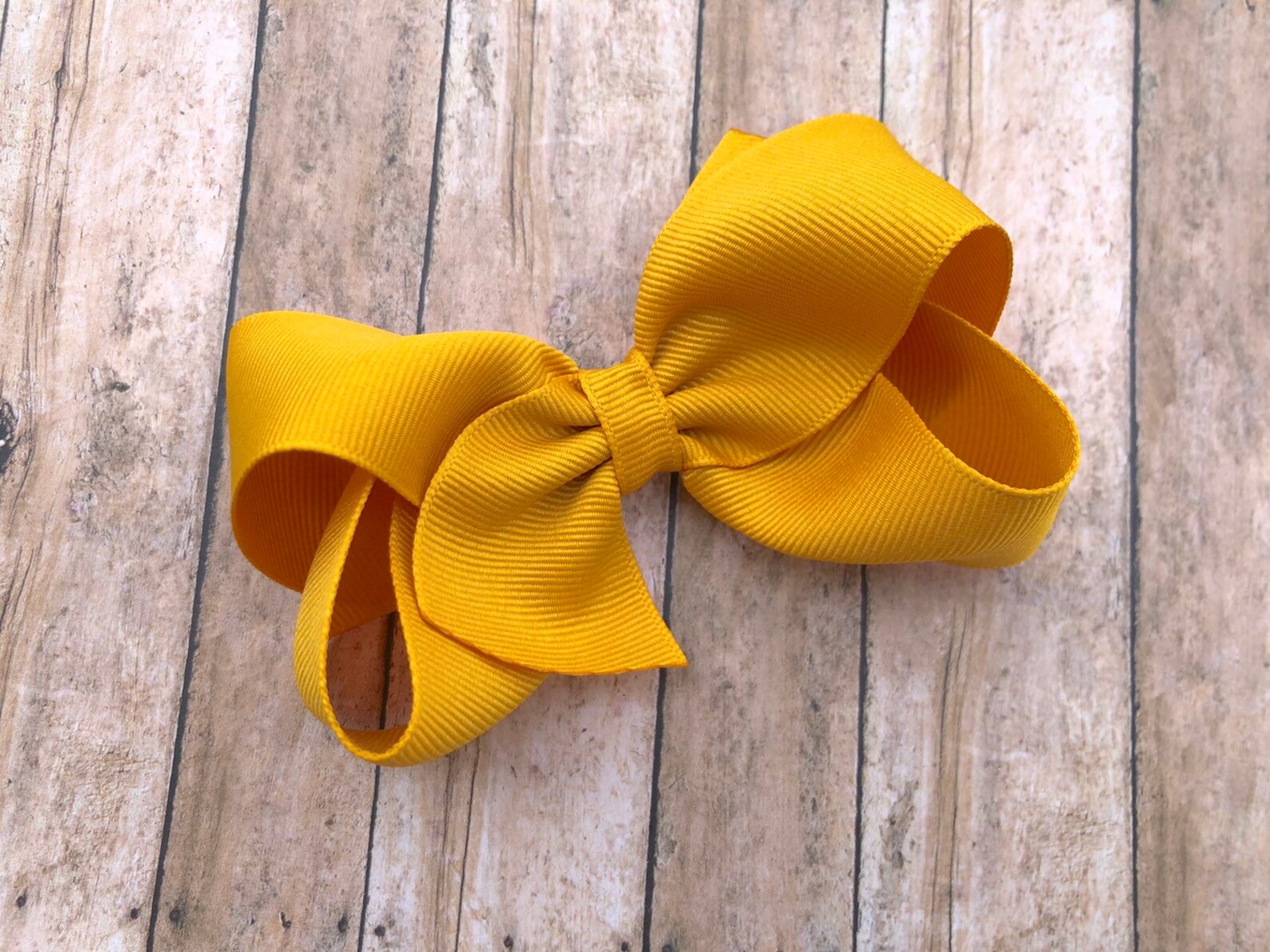 Mustard Yellow Hair Bow Hair Bows for Girls Boutique Bows Etsy
