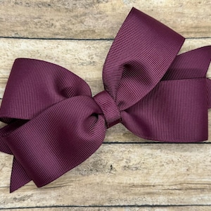 YOU PICK color hair bow - 5 inch hair bows, girls bows, hair bows for girls, toddler hair bows, big hair bows