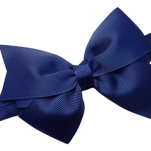 Navy blue baby headband - baby headband bows, newborn headbands, baby bows, baby girl headbands, headbands bows