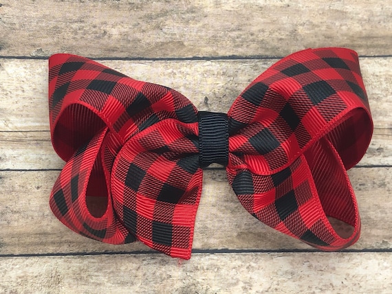 Mutandine Senza Cavallo Elegant Moments A Quadri Bufalo Rosso E Nero – Con Fiocchi In Raso E Dettaglio Peek A Boo