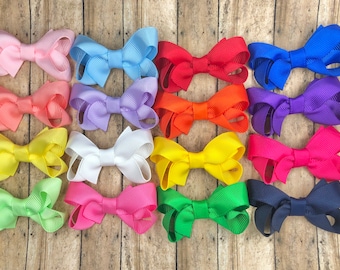 Baby bow starter set - hair bows, girls hair bows, baby bows, toddler hair bows, boutique bows, baby headbands