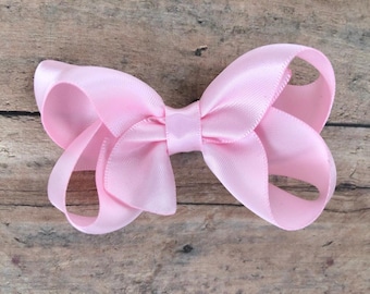 YOU PICK color satin hair bow - satin bows, hair bows, girls bows, baby bows, toddler hair bows, 3 inch hair bows