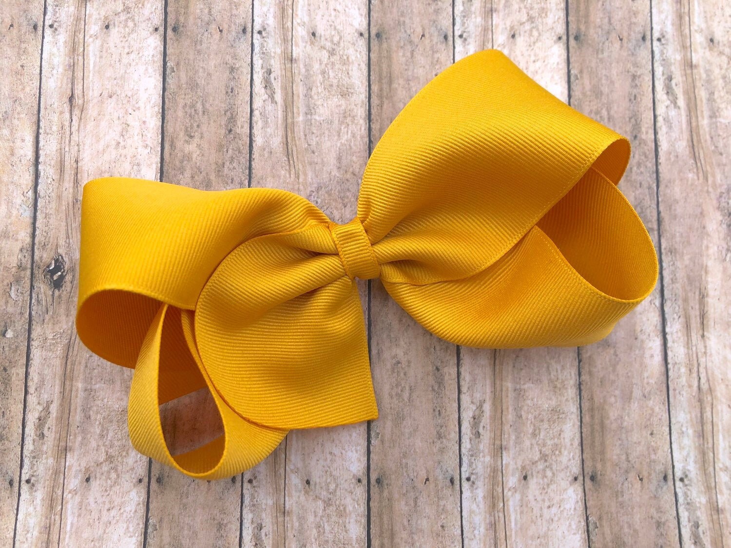 Mustard Gold Velvet Bow