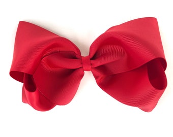 Extra large 7 inch hair bow - 7 inch bows, hair bows, cheer bows, big bows, large hair bows, toddler bows