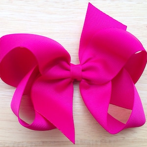 YOU PICK hair bows - 5 inch hair bows, hair bows for girls, toddler hair bows, girls bows, boutique bows, big hair bows