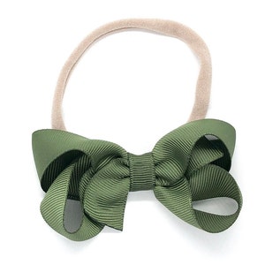 YOU PICK color baby headband -  bow headband, baby headband bows, baby girl headbands, newborn headbands, baby bows
