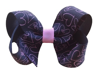 Girls hair bow - heart bow, hair bows, hair bow, bows, hair clips, hair bows for girls, baby bows, baby hair bows, toddler bows, hairbows