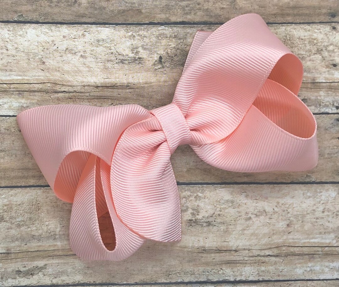 Light Peach Hair Bow Hair Bows, Bows for Girls, Toddler Hair Bows