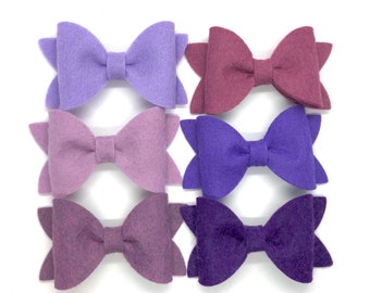 YOU PICK color felt hair bow - felt bows, hair bows, girls bows, baby bows, girls hair bows, toddler bows, nylon baby headband, hair clips