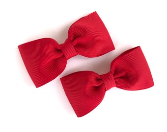 YOU PICK color pigtail bows - hair bows, bows for girls, baby bows, baby girl bows, toddler hair bows, girls hair bows