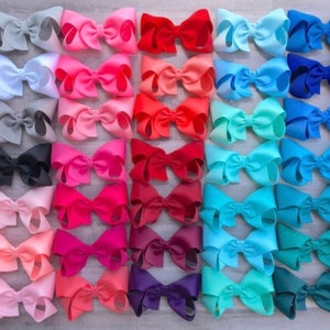 YOU PICK color hair bows - hair bow, girls hair bows, toddler hair bows, baby hair bows, girls bows, baby bows, boutique bows, big hair bows