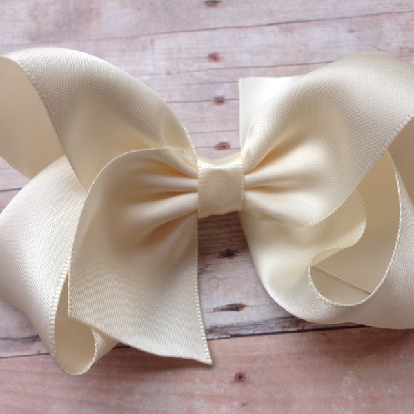 YOU PICK color satin hair bow - satin bows, hair bows, hair bow, bows, hair bows for girls, baby bows, hair clips, hairbows, toddler bows