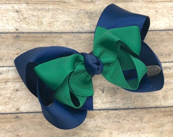 School uniform boutique hair bow - hair bows, girls bows, big hair bows, toddler hair bows, stacked bows