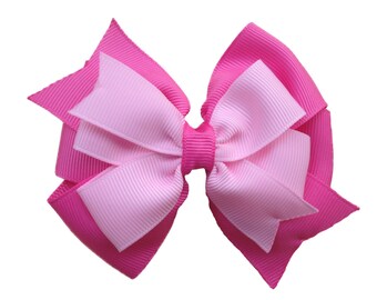Girls hair bows - hair bows, bows for girls, baby bows, toddler hair bows, custom hair bows, 4 inch hair bows
