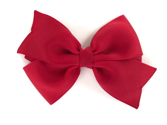 Baby girl red hair bow discount