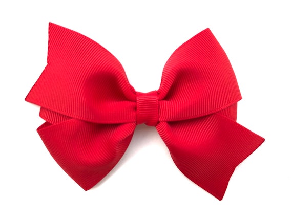 Red hair bow hair bows bows hair clips