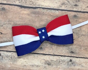 Fourth of July headband - baby headband, baby girl headband, baby headband bows, newborn headband, baby bows, bow headband