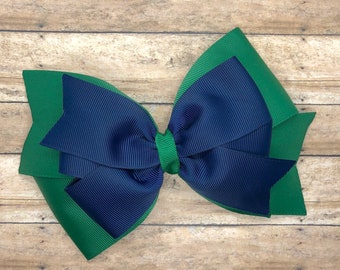 School uniform hair bow - hair bows, girls bows, big hair bows, toddler hair bows, stacked bows