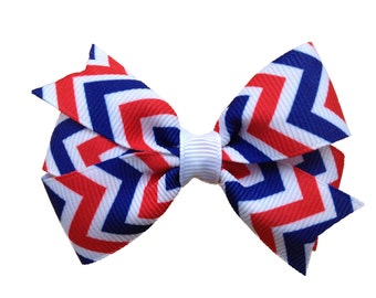 Fourth of July hair bow - bows for girls, baby bows, baby hair bows, hair clips, toddler bows, patriotic bows