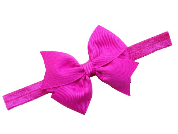 YOU PICK 3 Baby Headband Bows - Baby Headband Set, 4 Inch  display picture 3