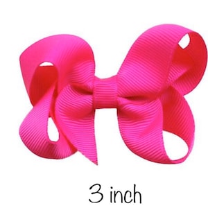 YOU PICK pink hair bow hair bows, bows for girls, baby bows, toddler hair bows, boutique bows, hair clips, girls hair bows image 5